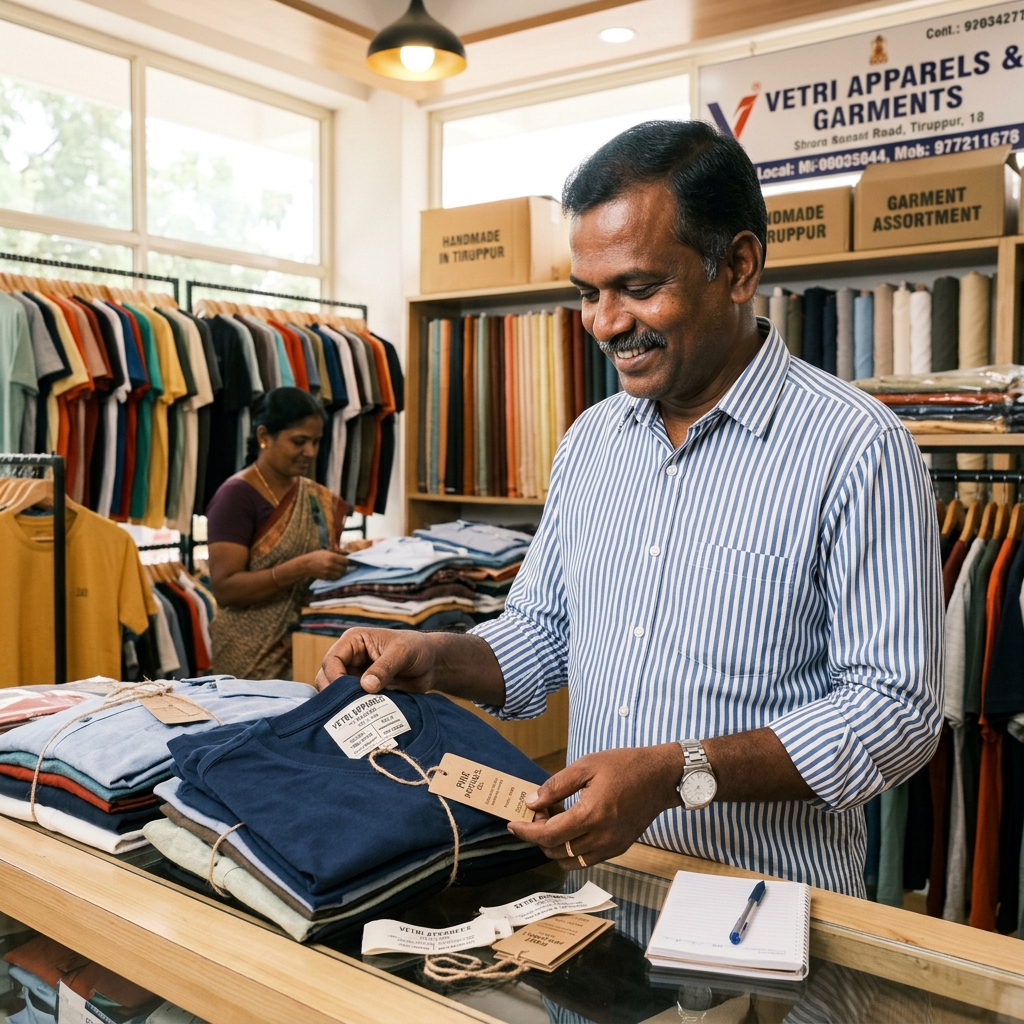 Rajesh Kumar, Garment Exporter in Tiruppur
