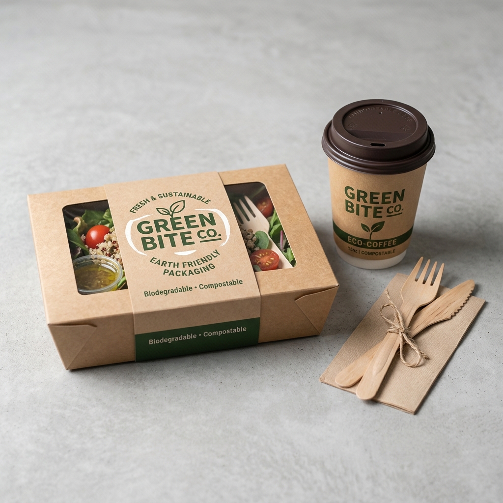 Kraft paper cups and boxes